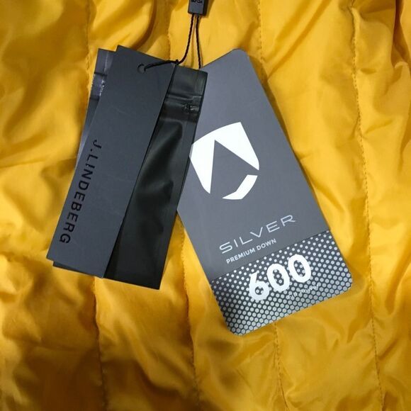 NEW J.Lindeberg Sonia yellow nylon down coat S - Picture 7 of 9